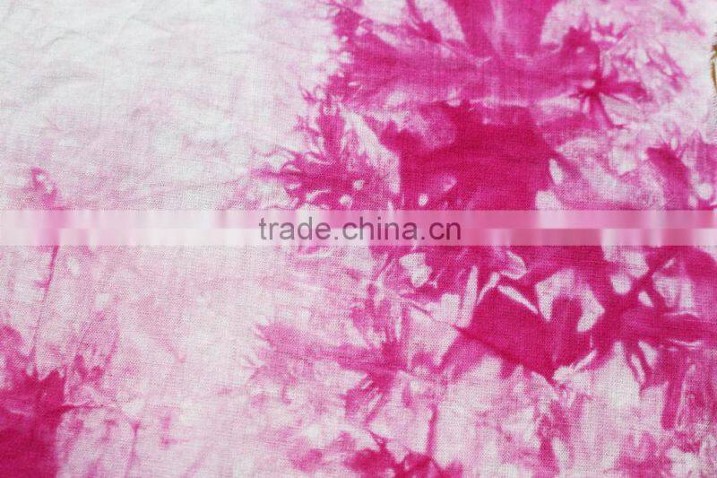 plain woven viscose tie dye rayon fabric