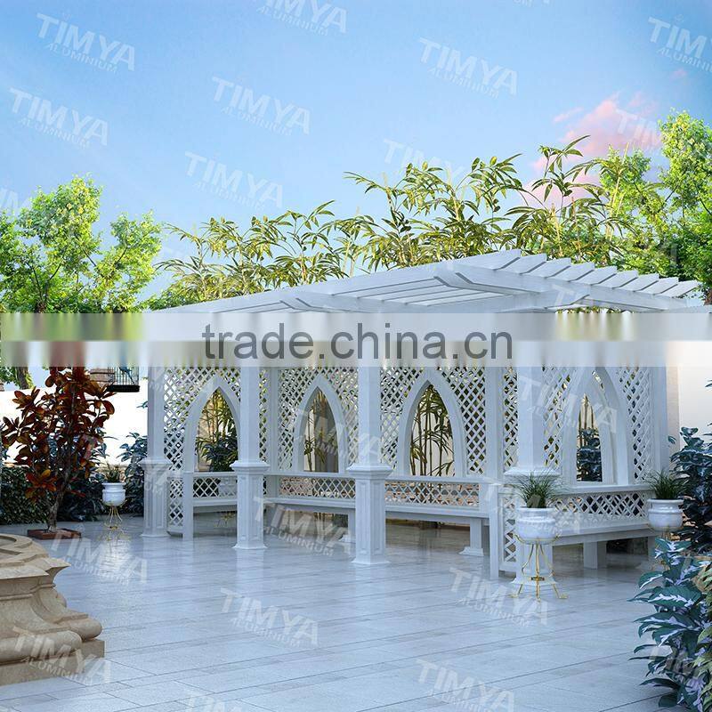 Arch Cheap Aluminium Garden Stone Column Pergola Metal