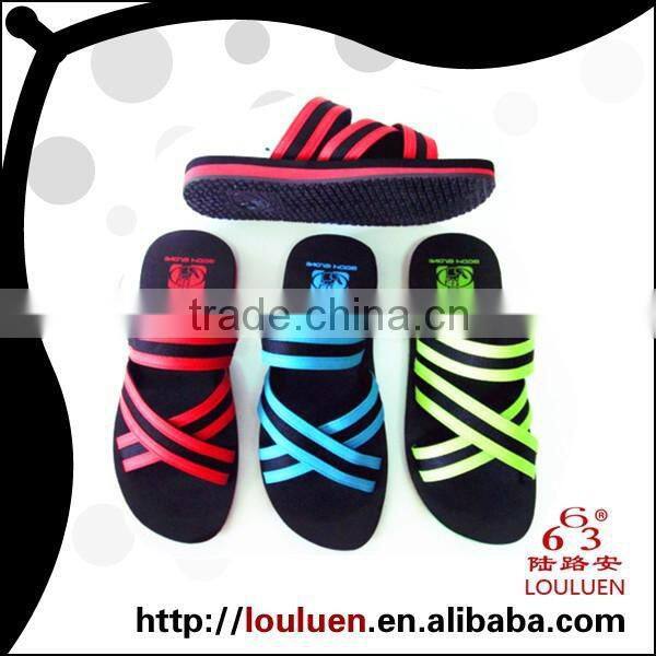 663 LOULUEN Cheap Summer PVC Strap Men Wholesale Slippers Flip Flops