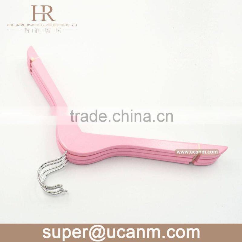 HRW-6610P pink color lotus wood coat hanger