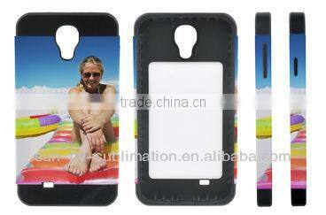 2014 3D Sublimation Card insert cell phone case for Iphone/ Dye sublimation silicone phone case/ Dual blank cell phone case