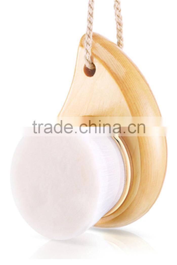 Soft Nylon Hair Wooden Cleaning Face Brush