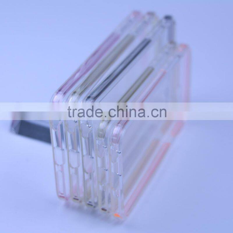 for iphone 6s with shockproof frame tpu case,1.2mm transparents color