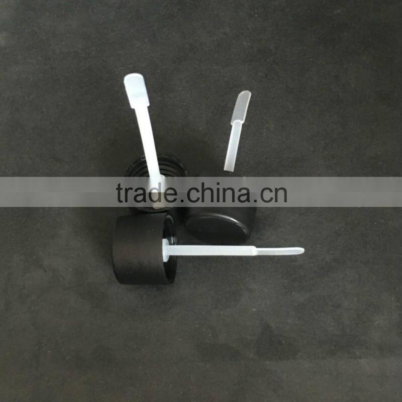 PET 20ml Transparent common cylinder plastic glue bottle with black frosted Glue flat rod spatula cap