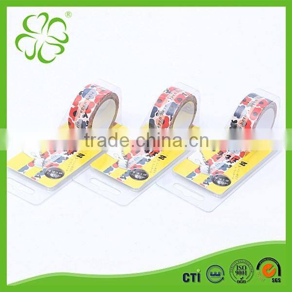 High Quality Colorful Cartoon Jumbo Washi Paper Tape