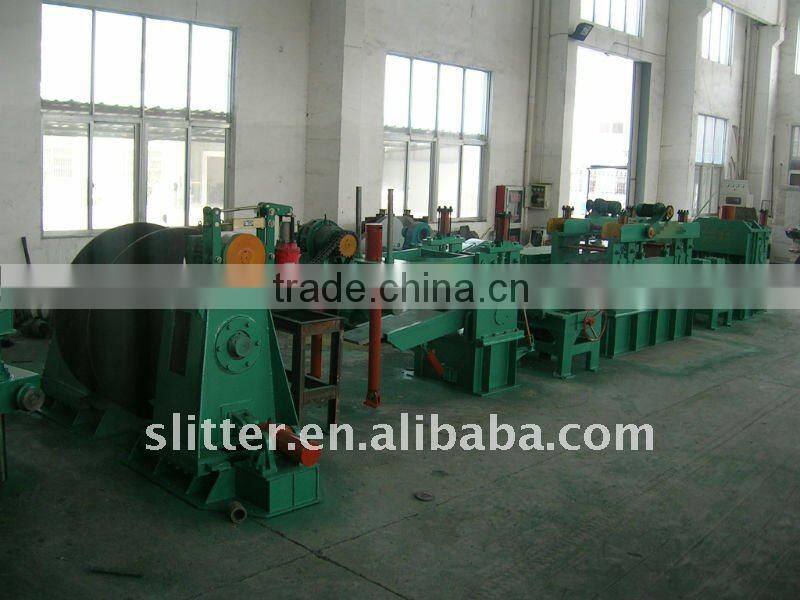 coil metal strips straightening and cut to length line
