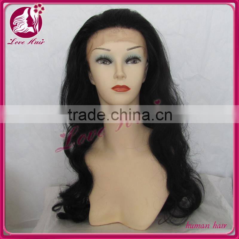 5a top quality Swiss lace cheap Brazilian human hair full lace wig