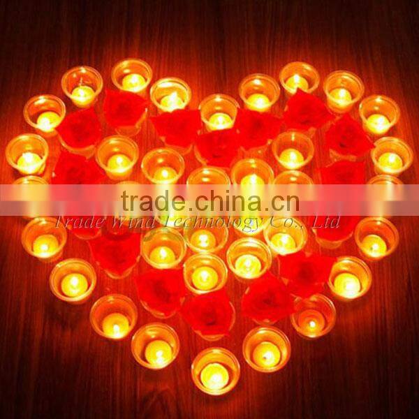 Pillar Battery Operated Candle Flameless LED Green