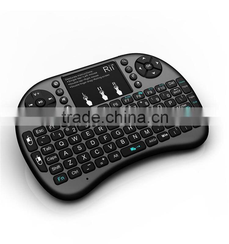 Rii I8 air mouse with Touchpad for PC and TV 2.4ghz wifi mini wireless keyboard air mouse fly mouse