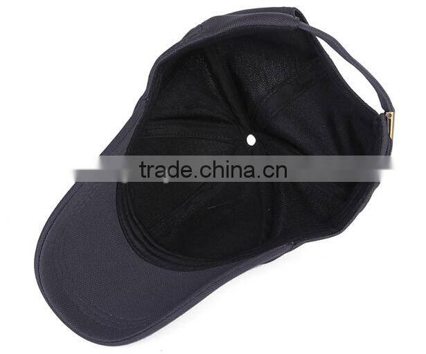 High quality cotton six panel baseball cap guangdong manufactuer