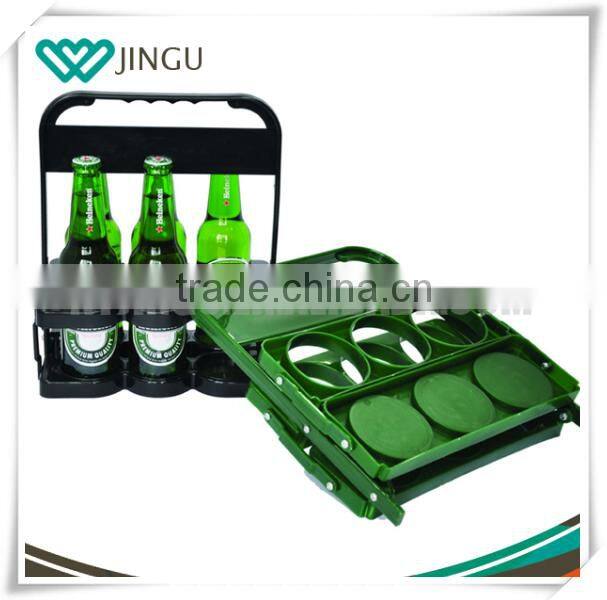 2-tier Promotional Plastic Beer Bottle Rack Mineral Water Stand Soda Cans Display Plastic Beverage Display Stand