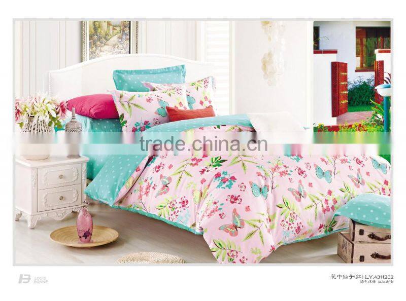 PRINTED COTTON DUVET COVER PILLOWCASES BEDDING SET NICE LOOKING FLOWERAL BED SET