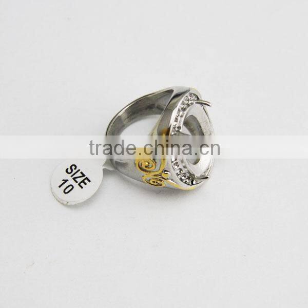 Indonesia stainless steel ring gold rings without stones indonesia setting ring