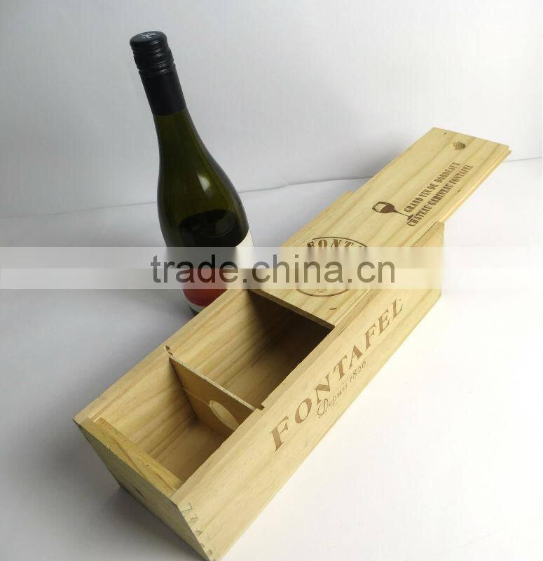 High quality wine box wooden box the latest packaging alibaba China