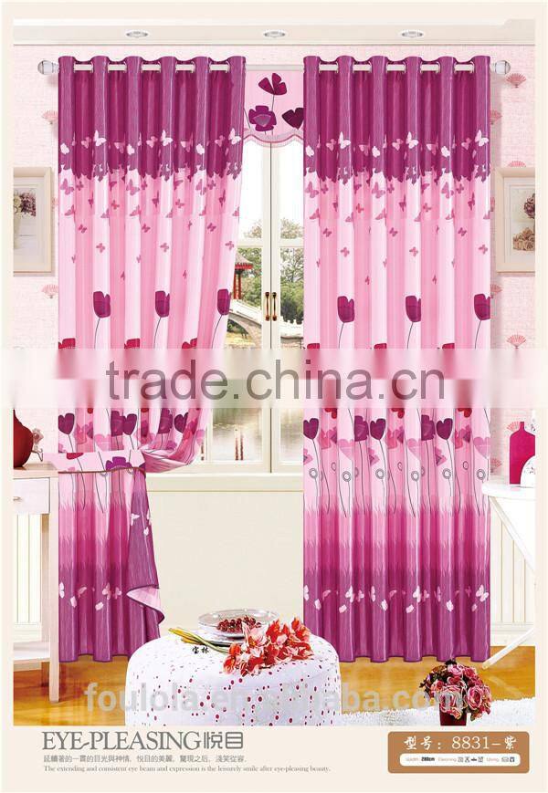 China printed curtains printed curtain window curtain designs