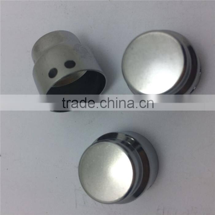 short steel tube in chrome plating metal pipe in chrome cnc parts