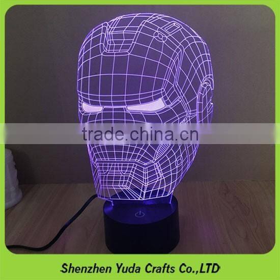 Bespoke Iron Man Spider Man Cartoon Figure Desk Micro USB Lighting Table Lamp