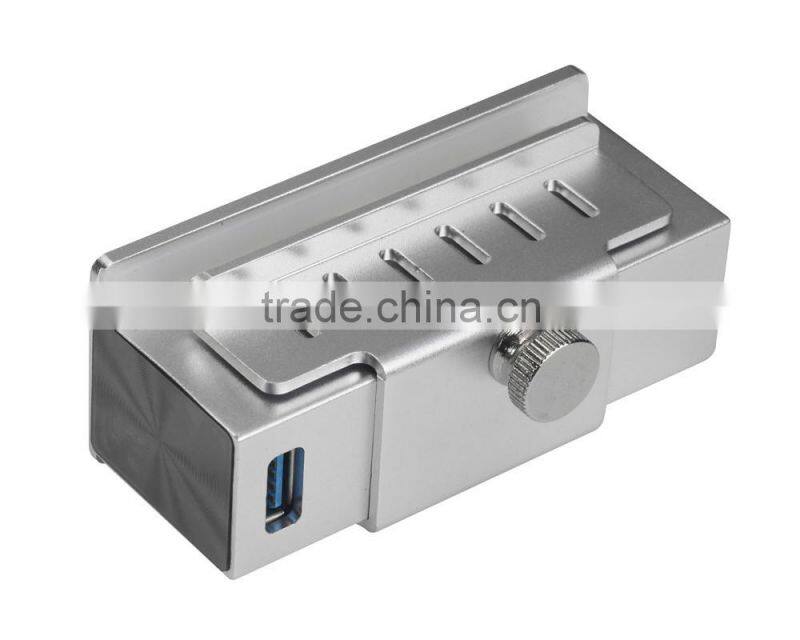 Factory Supply Premium 4 port usb 3.0 hub from usb por hub suppliers with LED indicators and easy to be fixed on the PC or table