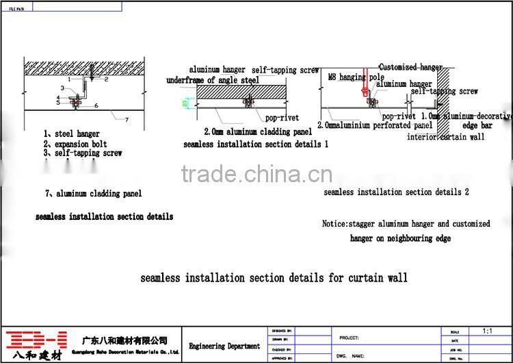 Aluminum cladding panel surface treatment have PDFV Aluminum panel and PE Aluminum panel