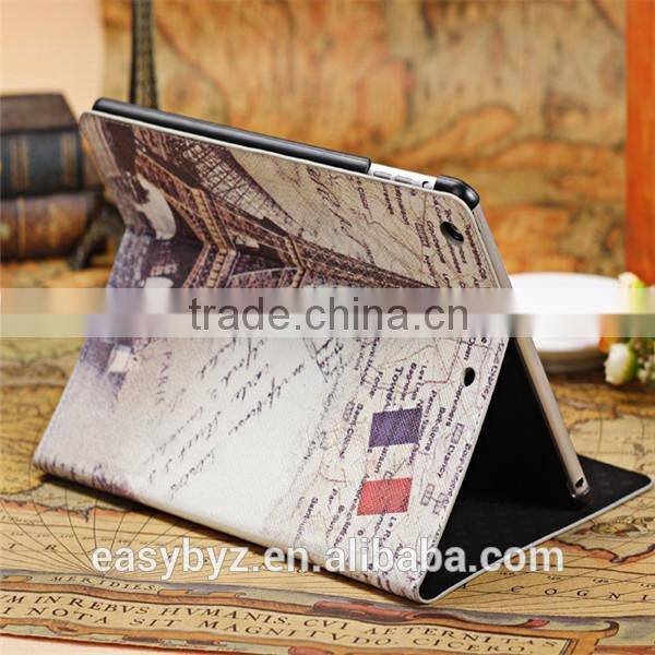 Hot in for ipad 5 / air retro scenic spots stand holster Tablet Case protective shell