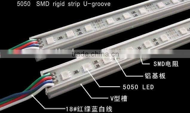high brightness shenzhen manufacture rigid led bar,60pcs original Korean samsung 5630 LEDs per Meter led rigid