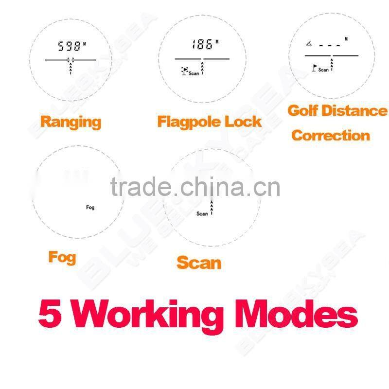 5-600m Waterproof Laser Range Finder Hunting Golf Distance Meter Fog Measurer