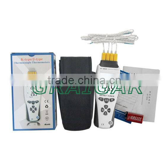 Four channels contact Thermocouple thermometer HT-8626 Sensors measuring temperature