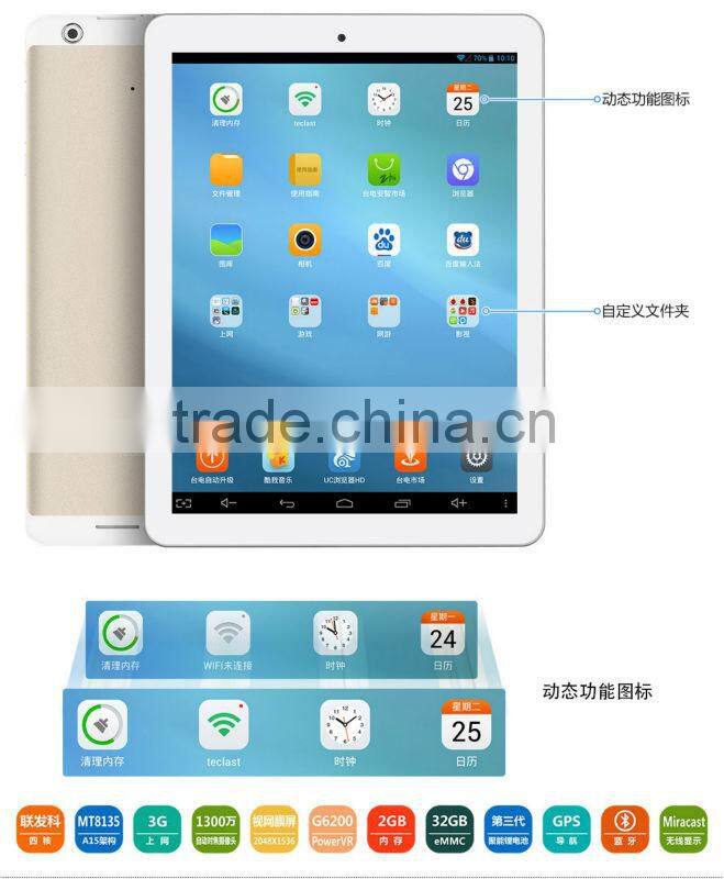 Wholesale Original Android 4.4 With MTK8752 Octa Core 2GB RAM 32GB ROM 8500mAh Phone Call Teclast P98 4G Tablet PC