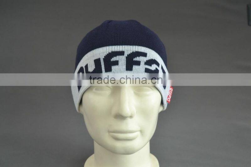 BSCI Audit 100% Acrylic Custom winter beanie hat with jacquard logo