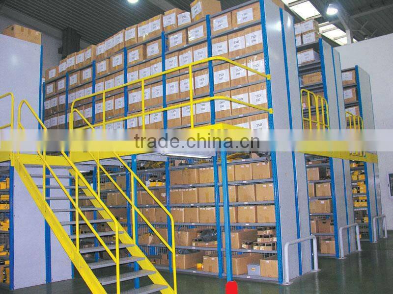 warehouse storage multi-level mezzanine racking