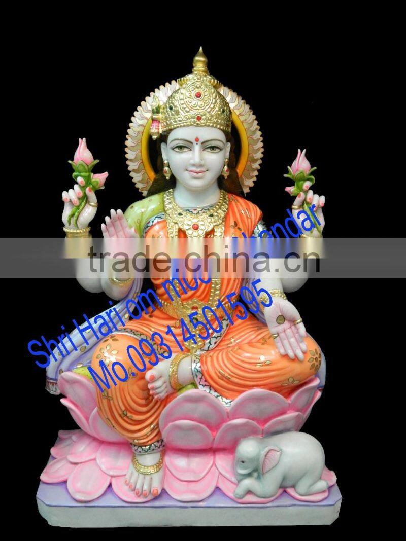 Marble Goddess laxmi Statue