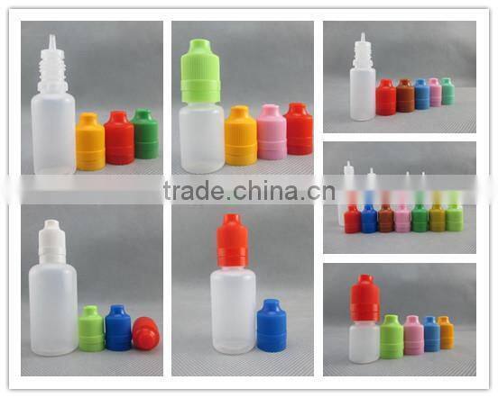 trade assurance supplier 10 ml PE e-liquid dropper bottle for electric cigarette