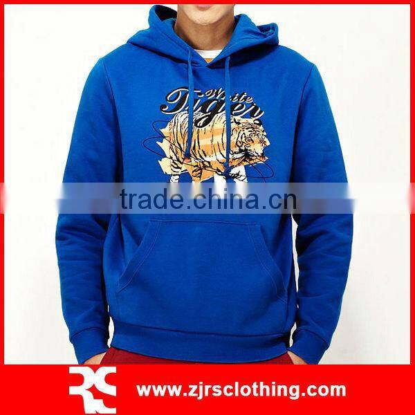100 Cotton Men's Hooded Printed Sweatshirt