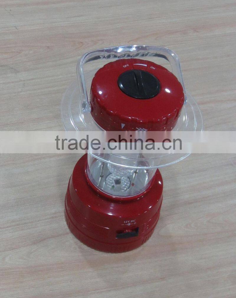 24 LED solar camping tent lighting can charged by car MODEL 707L