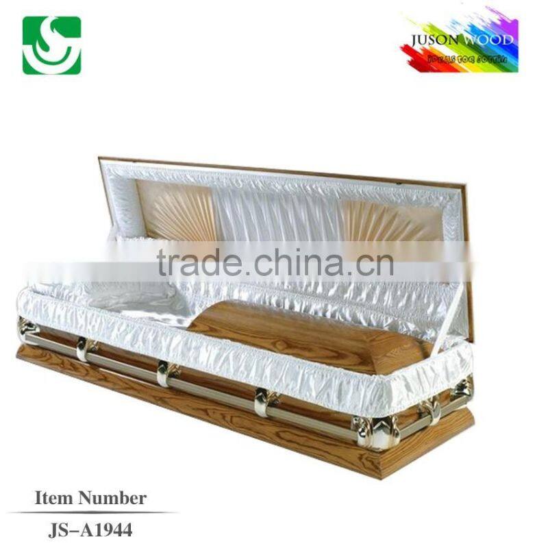JS-A1944 wholesale Eco friendly wooden funeral casket