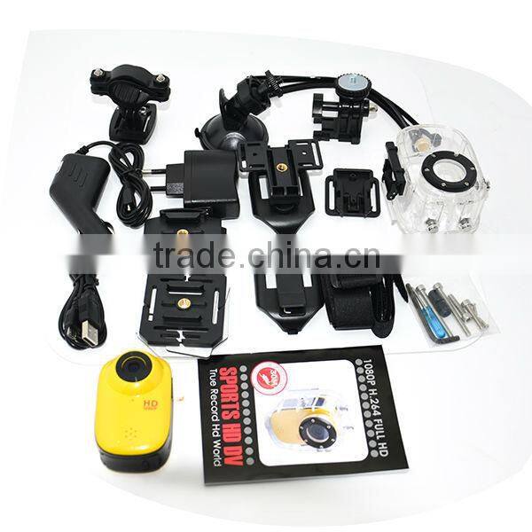 2015 New Waterproof Full HD 1080P mini Video Camera Sport DV Camera