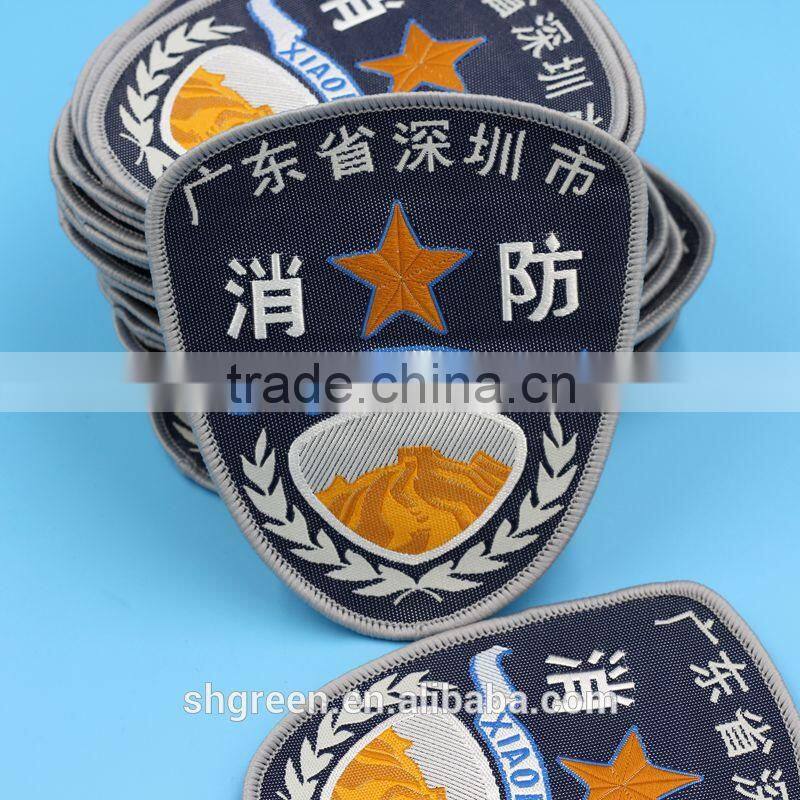 custom cartoon logo clothing woven badge