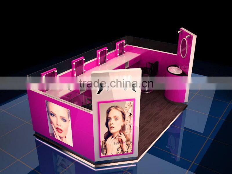 4*3M or Customize Mall Eyebrow Threading Kiosk for Sale