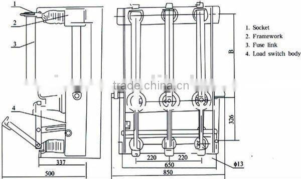 FN3-12 Series Indoor High Vacuum Load Break Switch 12KV