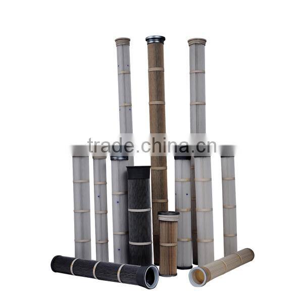 Farrleey Metal Top Polyester Pleated Filter Cartridge