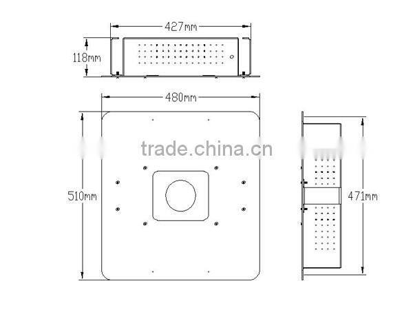 Saving Energy Light Only Housing For Led Downlight 80W Gas Station Canopy Light