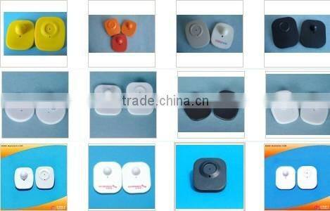 Excellent Detection Round EAS Hang Tags For Clothing 8.2 MHz RF hard tag