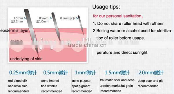 DNS BioGenesis Anti Aging Skin Rejuvenation Microneedles Therapy Device 2.0mm Needle Derma Skin Roller