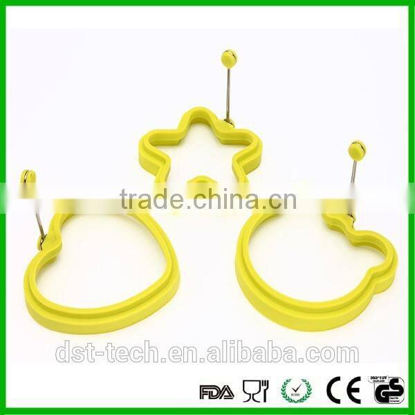 FDA approved heat resistant Egg mould,silicone egg ring in different shape