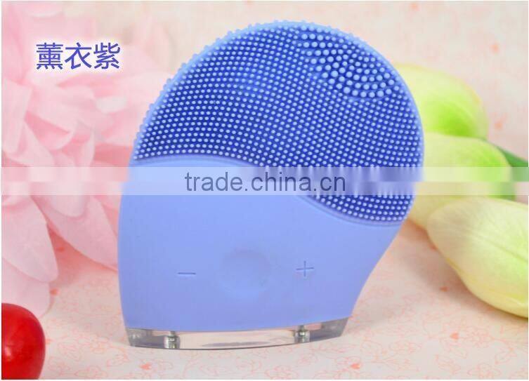 Electric Face Cleanser Vibrate Waterproof Silicone Cleansing Brush Massager Facial Vibration Skin Care Spa Massage