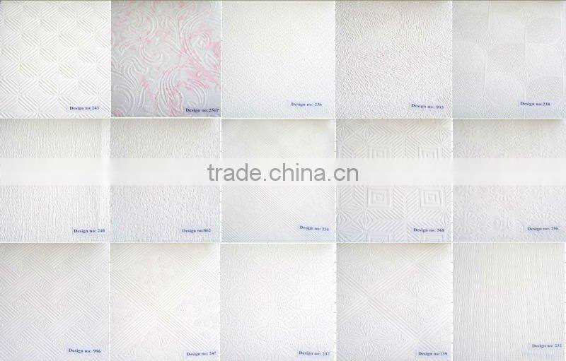 PVC Laminated Gypsum Ceiling Board/Tiles with Ceiling Tee Grids