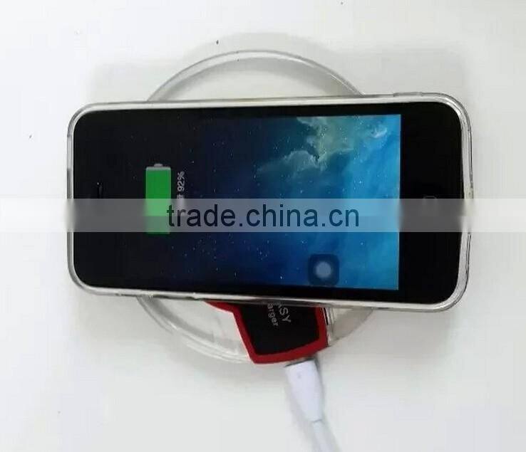 OEM ORDER WELCOME QI WIRELESS CHARGER PAD STAND QI WIRELESS CHARGER PAD WITH LCD LIGHT FOR GALAXY S7 EDGE TRANSMITTER