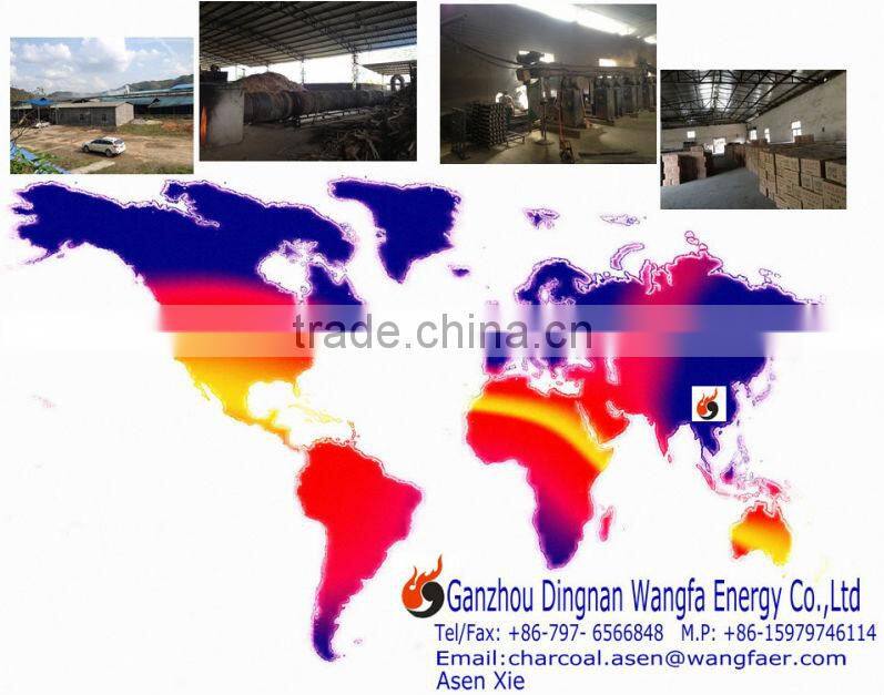 Long burning time japanese binchotan charcoal