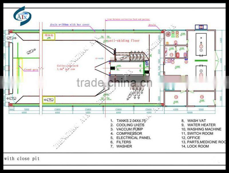Full automatic computer control cow milking machine