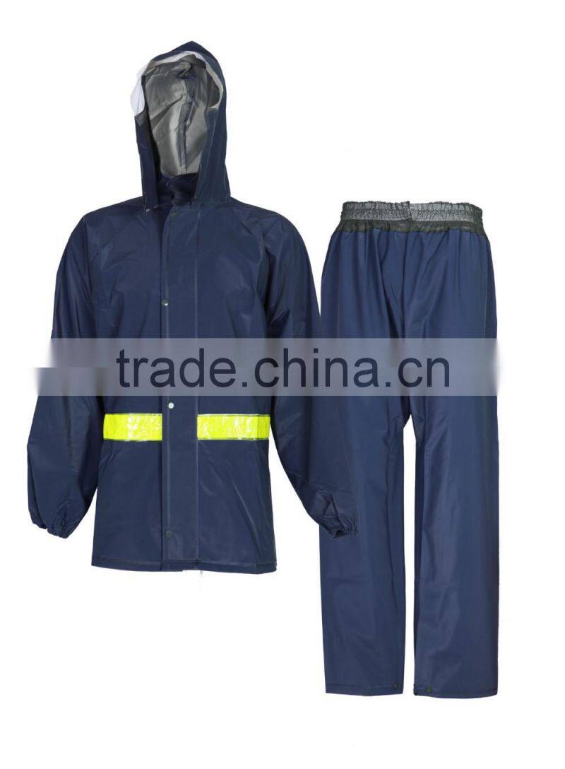 absolute waterpproof in heavy rain days high quality plastic rain suit for men